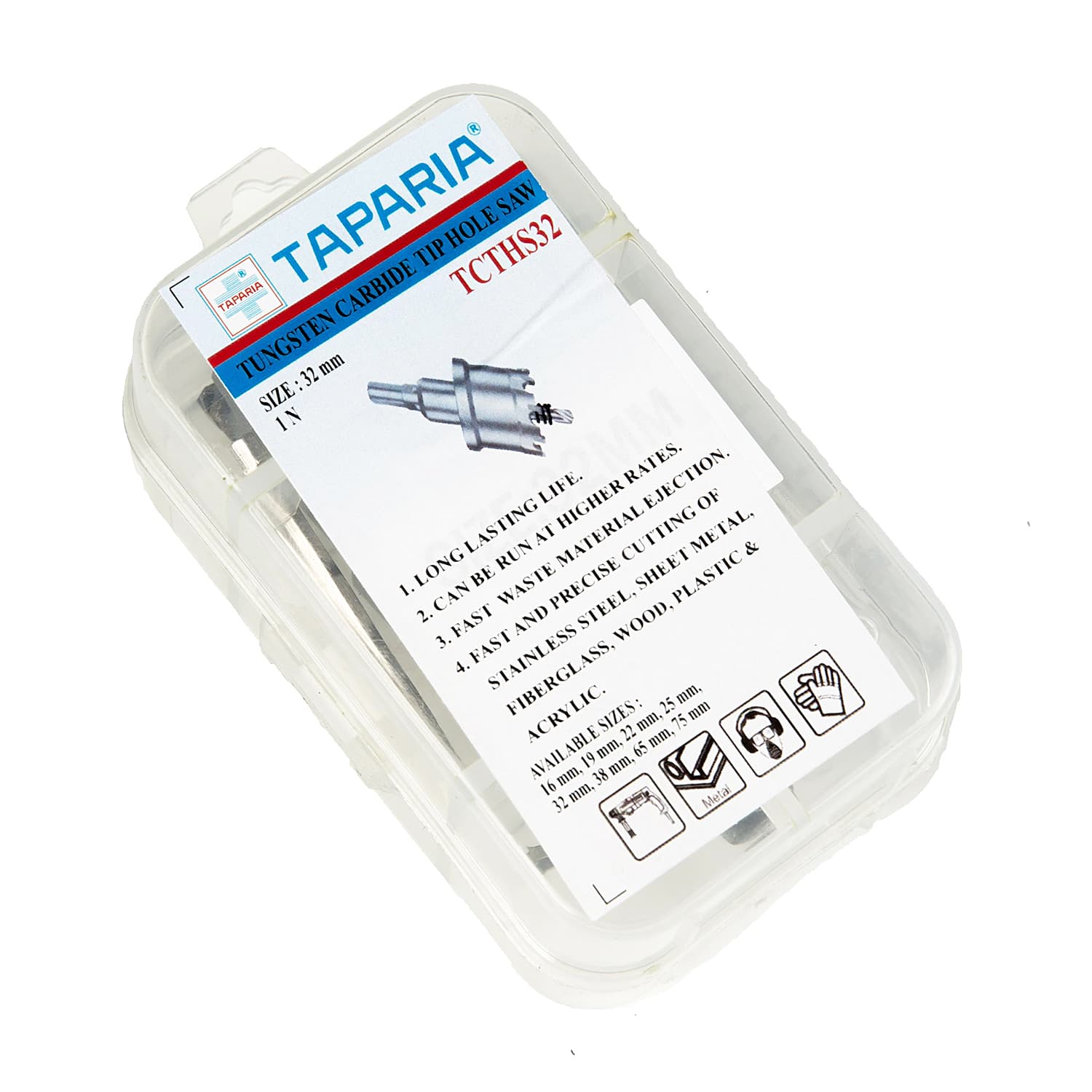 Taparia 32 mm Tungsten Carbide Tip Holesaw, TCTHS32