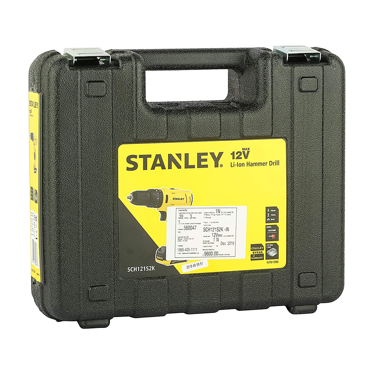 Stanley 10.8V / 1.5 Ah / 10mm Hammer Drill Driver (Cordless), SCH12S2KA