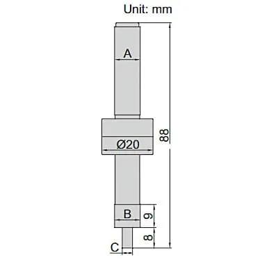 Insize 10 mm Dia. Edge Finders, 6562-4