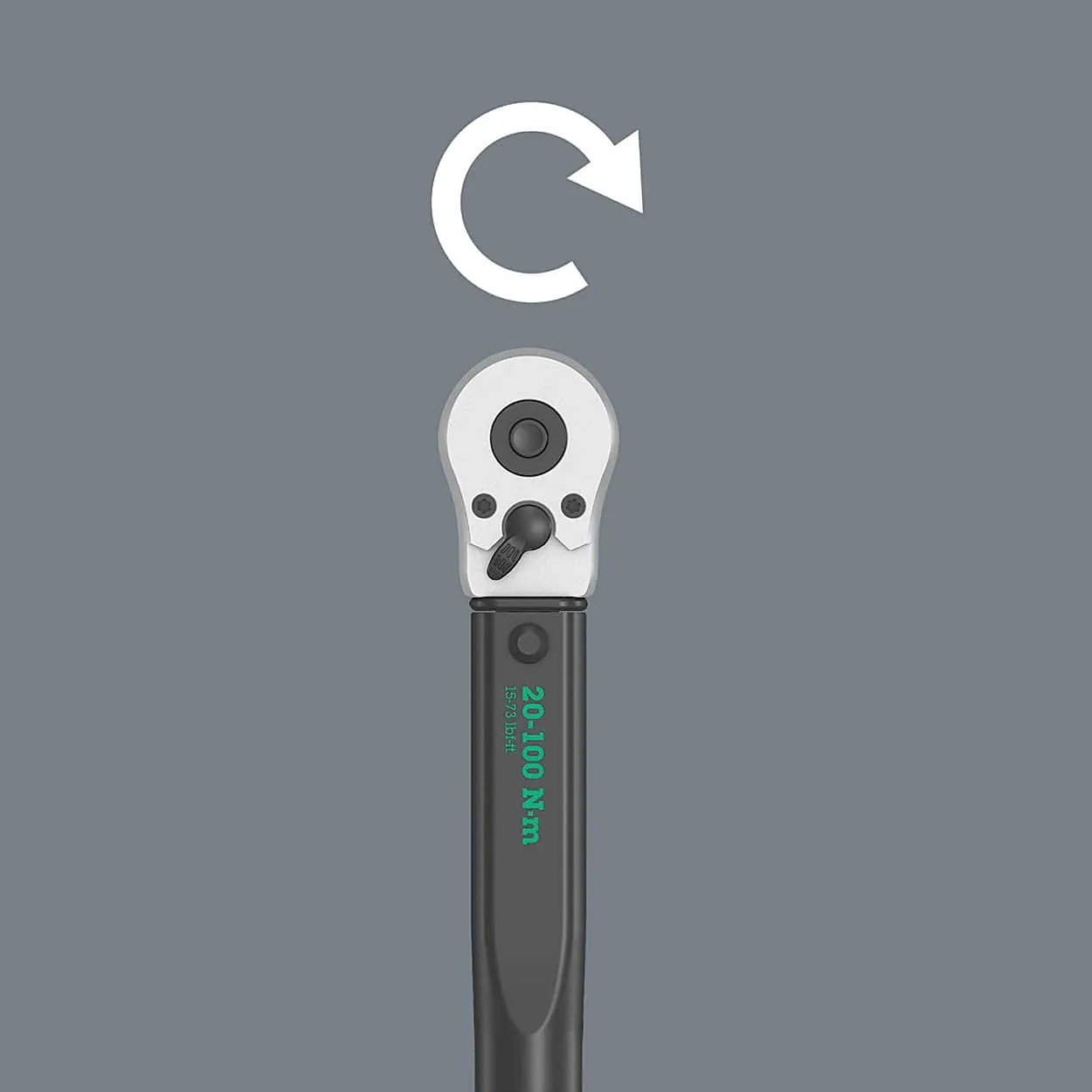 Wera 20 - 100 nm (1/2 Inch Sq. Drive) Torque C 2 Wrench With Reversible Ratchet, 05075621001