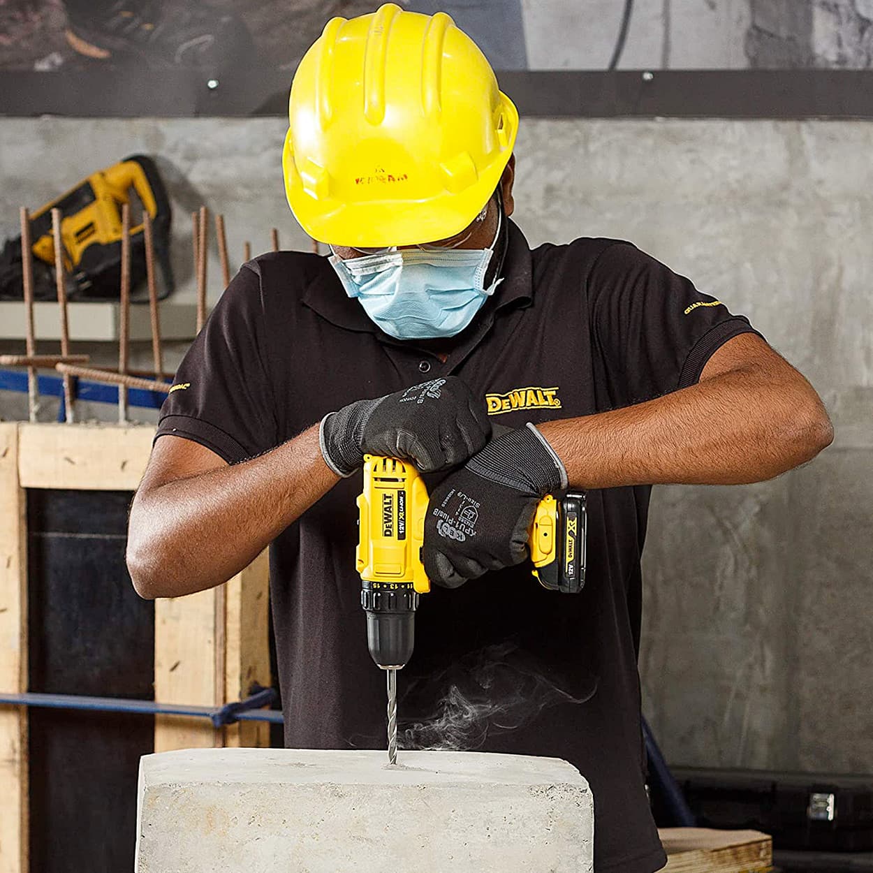 Dewalt 12V / 10 mm XR Li-ion Cordless Impact Drill Driver Machine With 2 x 1.3 Ah Batteries & 109 Pcs Accessory Kit, DCD700C2A-IN