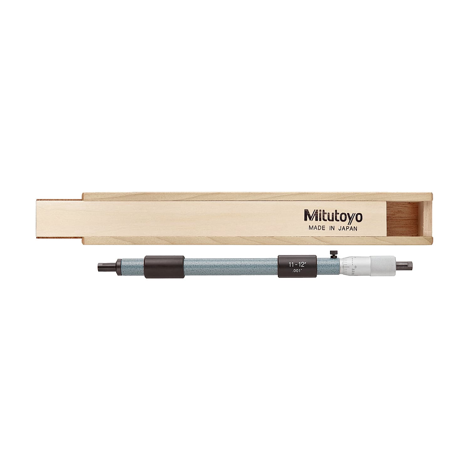 Mitutoyo 11 - 12 inch Tubular Inside Micrometer With Spindle Lock, 133-232