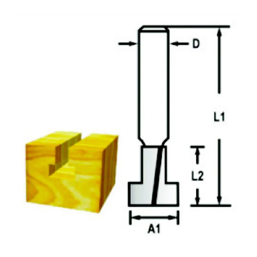 Makita 8.00 mm Router Bit (Keyhole Bit), D-48907