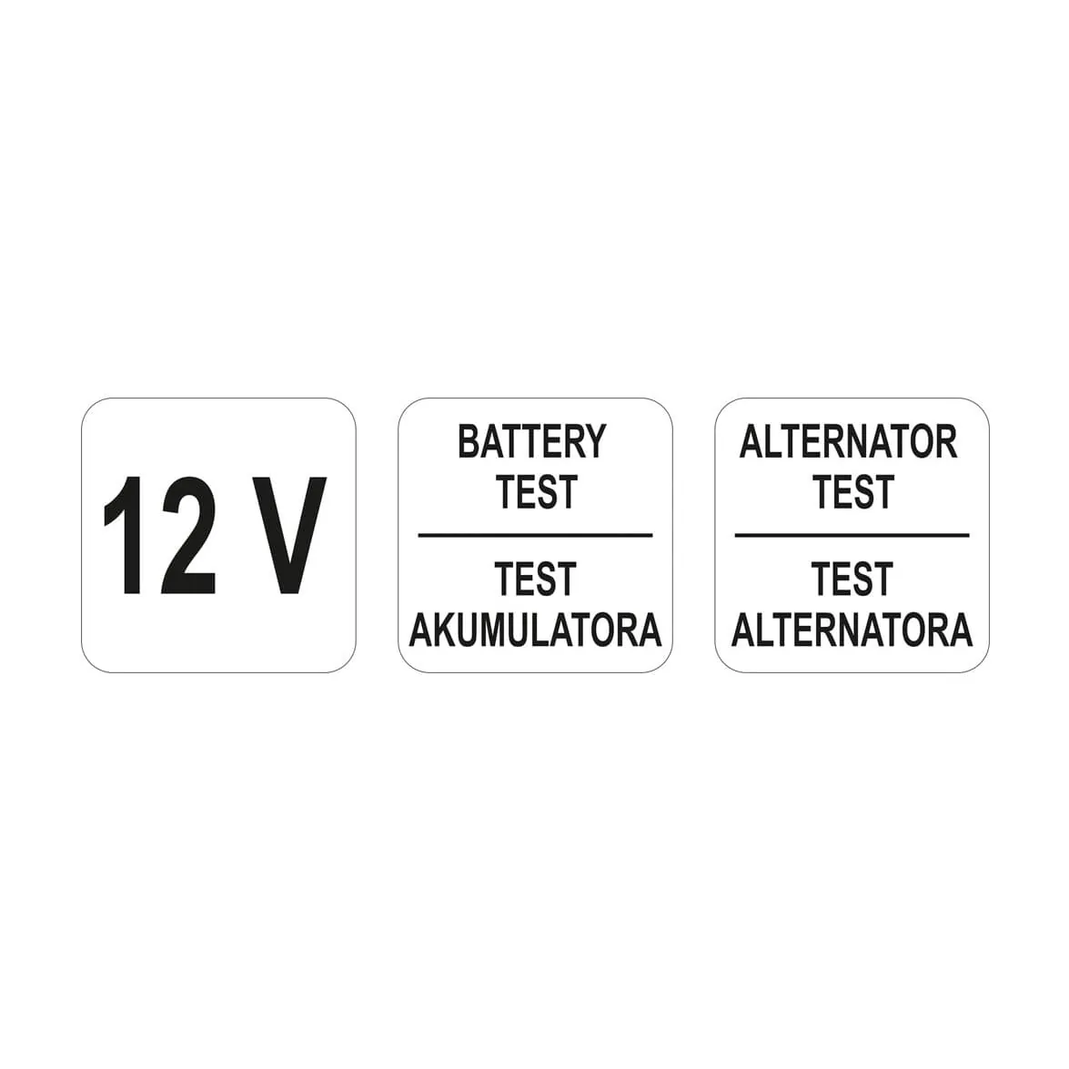 Yato 12V Battery Tester, YT-83101