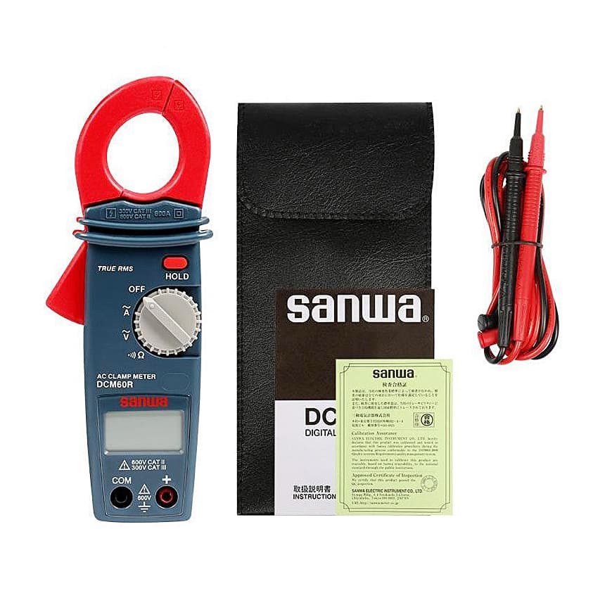 Sanwa 2000 Count TRMS Digital Clamp Meter, DCM60R