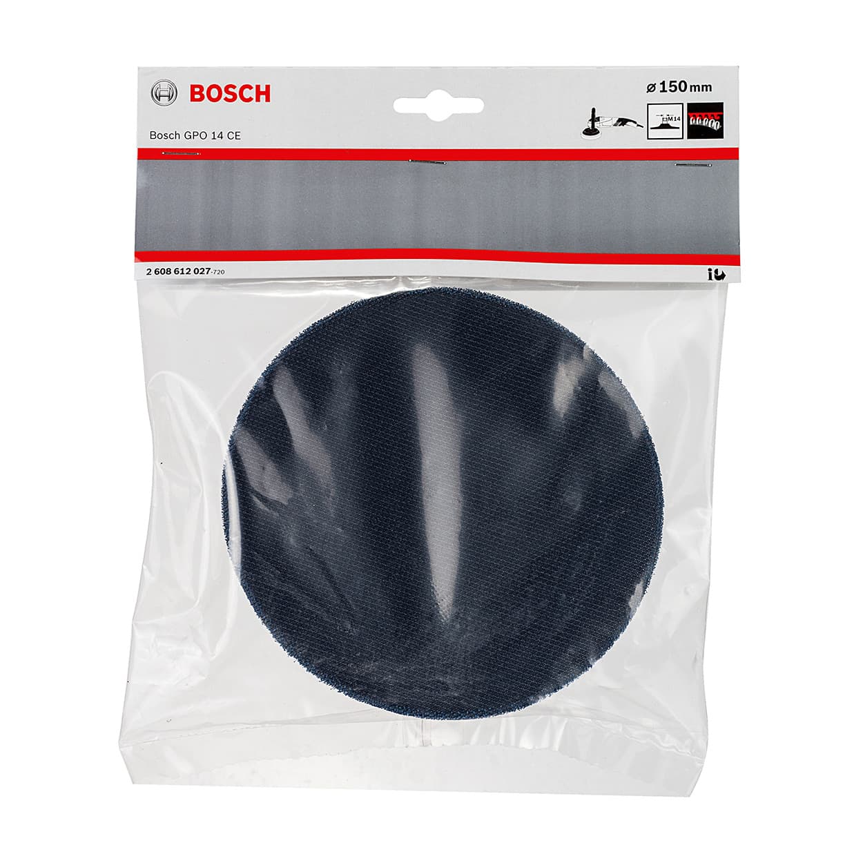 Bosch 150 mm M14 Backing Pads with Hook & Loop Type Fastening System, 2 608 612 027