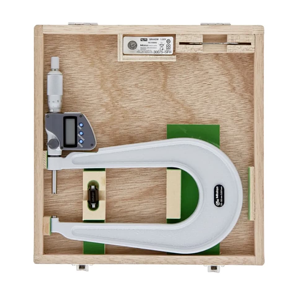 Mitutoyo 25 - 50 mm Digital Sheet Metal Micrometer (Type A), 389-252-30