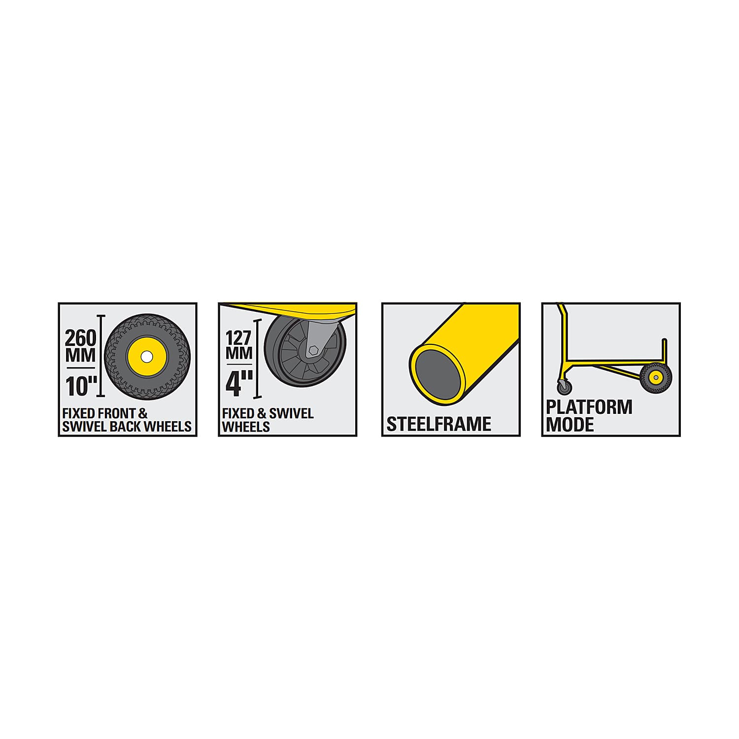 Stanley 200 Kg Load Capacity 2 in 1 Steel Multi Truck (Hand Truck), SXWT-MT519