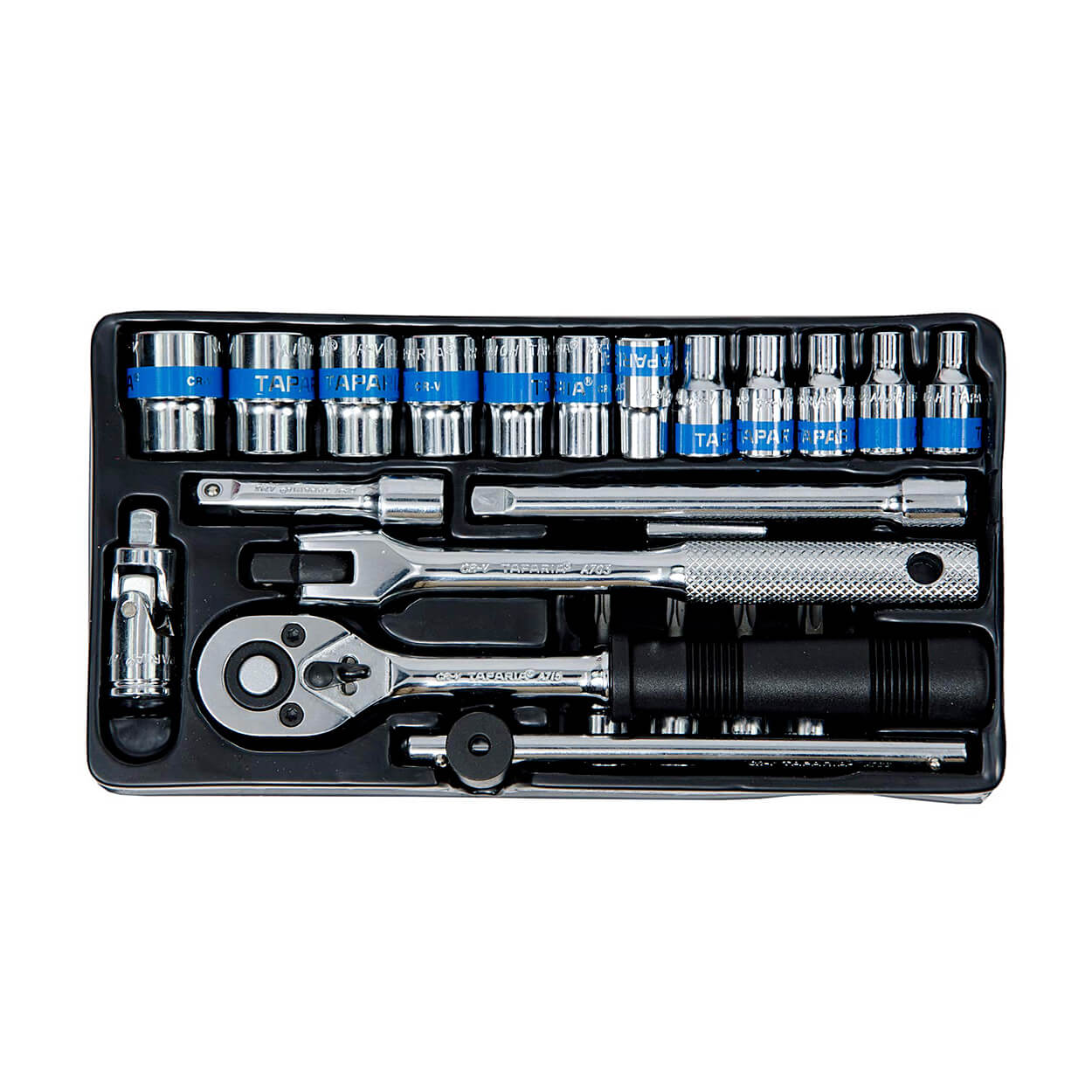 Taparia 23 Pcs 1/4 Inch Sq. Drive Socket Set (6.3 mm), S 1/4 H