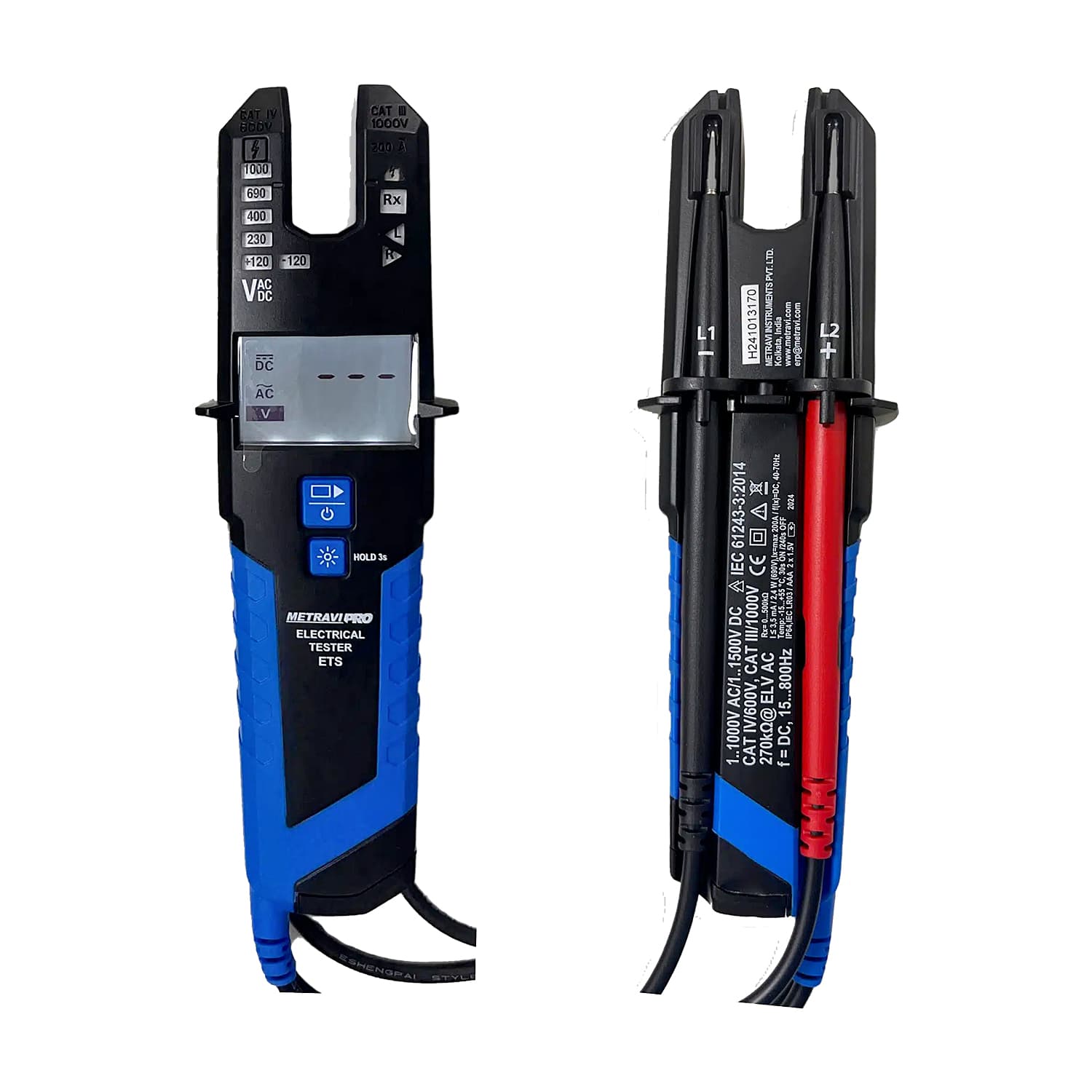 Metravi 0 - 1000V AC Voltage Smart Electrical Tester, PRO ETS
