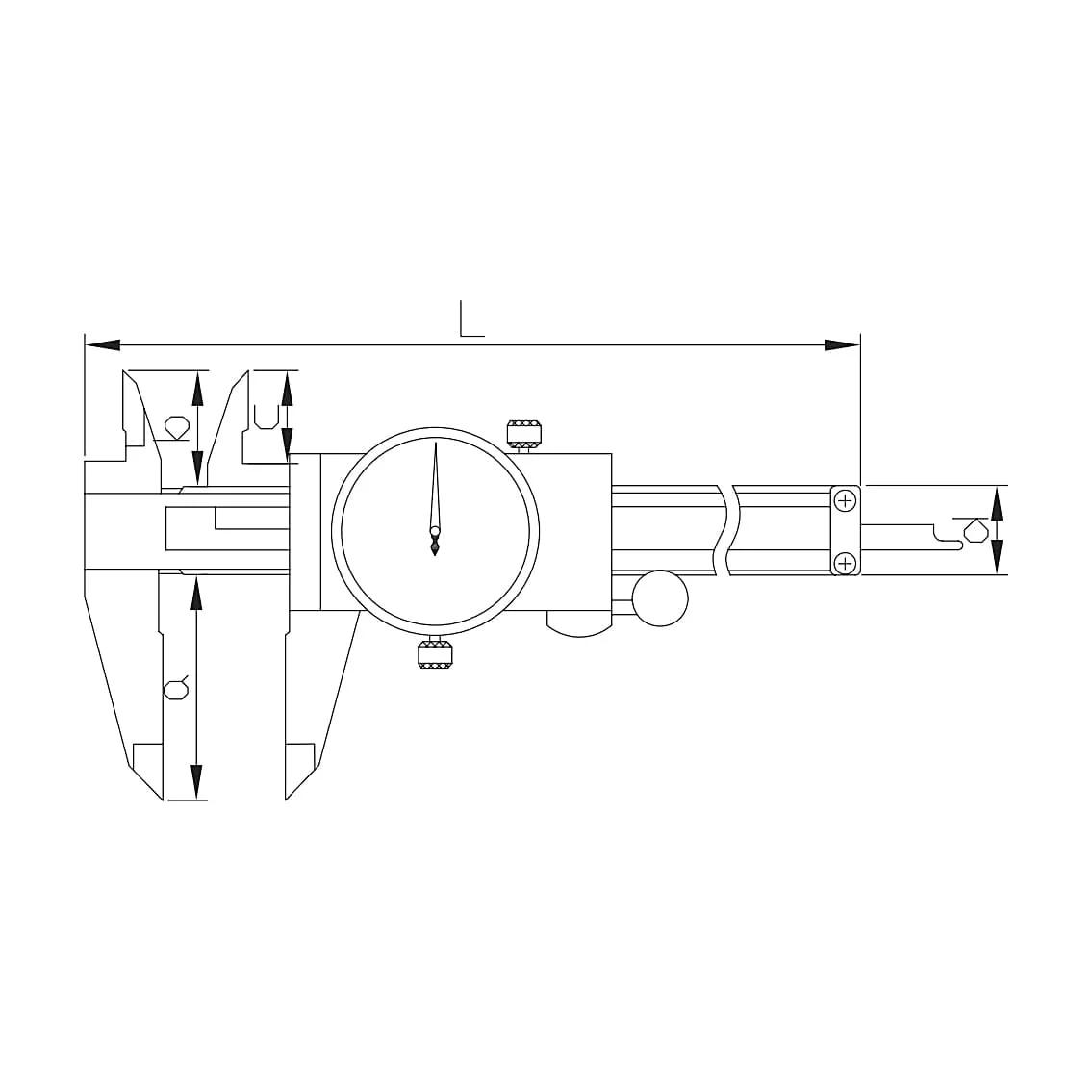 Ozar 150 mm / 6 inch Dial Caliper, ACD-9371