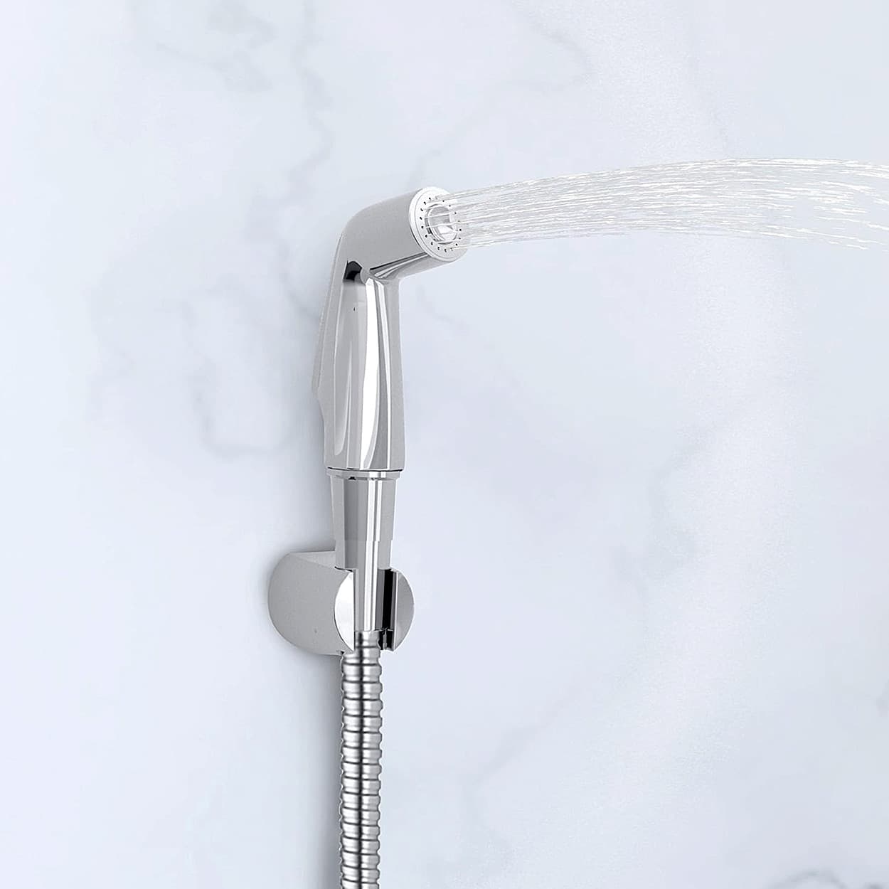 Kohler Complementary Health Faucet With Side Spray, Metal Hose In Polished Chrome Finish, K-12927IN-CP
