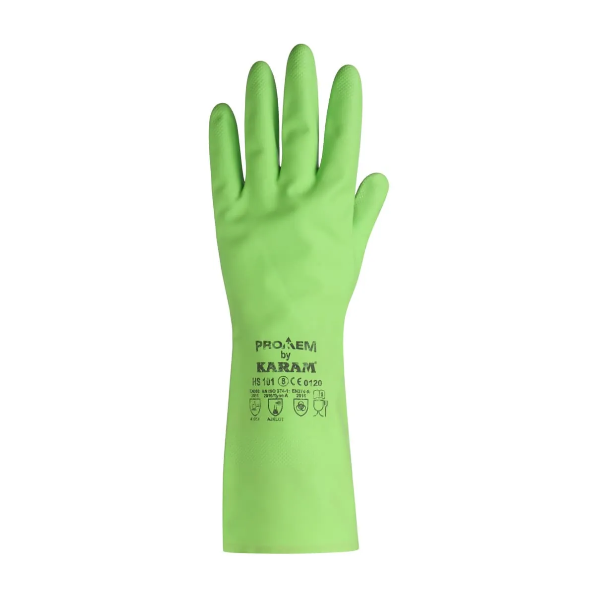Karam Unsupported Nitrile Rubber Flocklined Gloves (Pack Of 12 Pair), HS101