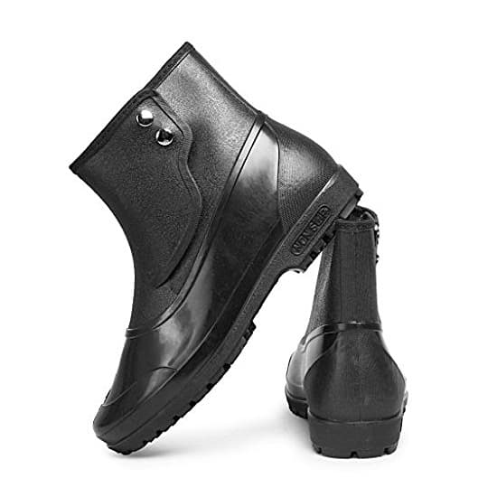 Hillson 7 Star High Ankle PVC Safety Boots (Black)