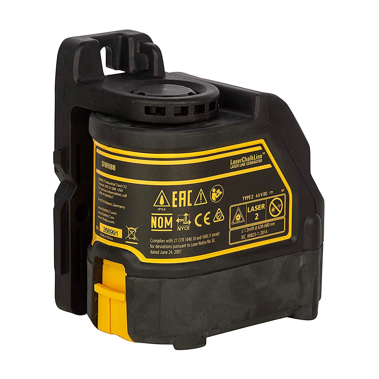 Dewalt Cross Line Laser For Various Leveling & Layout Applications (Red), DW088K-XJ