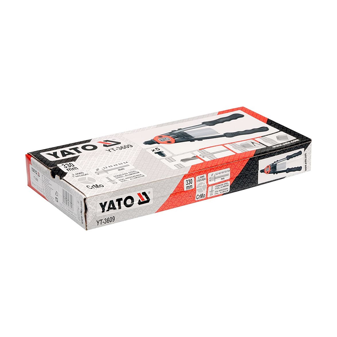 Yato 3.2 - 6.4 mm Hand Riveter, YT-3609