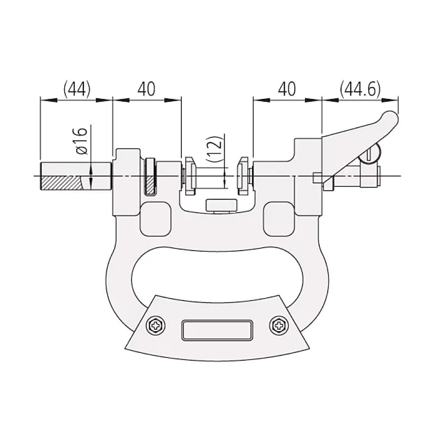 Mitutoyo 0 - 25 mm Dial Snap Gauge without Indicator, 201-101