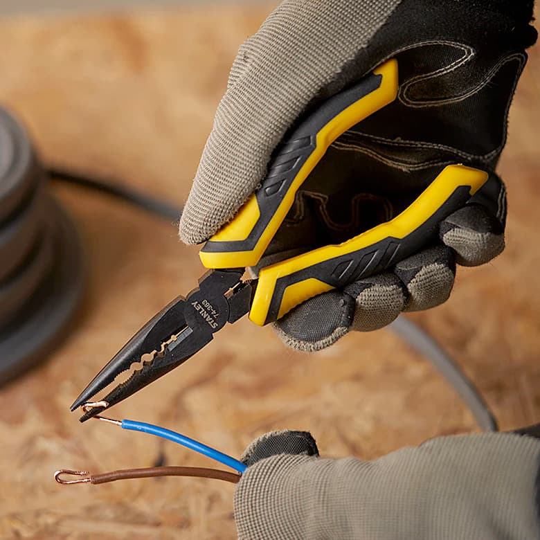 Stanley 6 inch / 150 mm Dynagrip Long Nose Pliers, STHT0-74363
