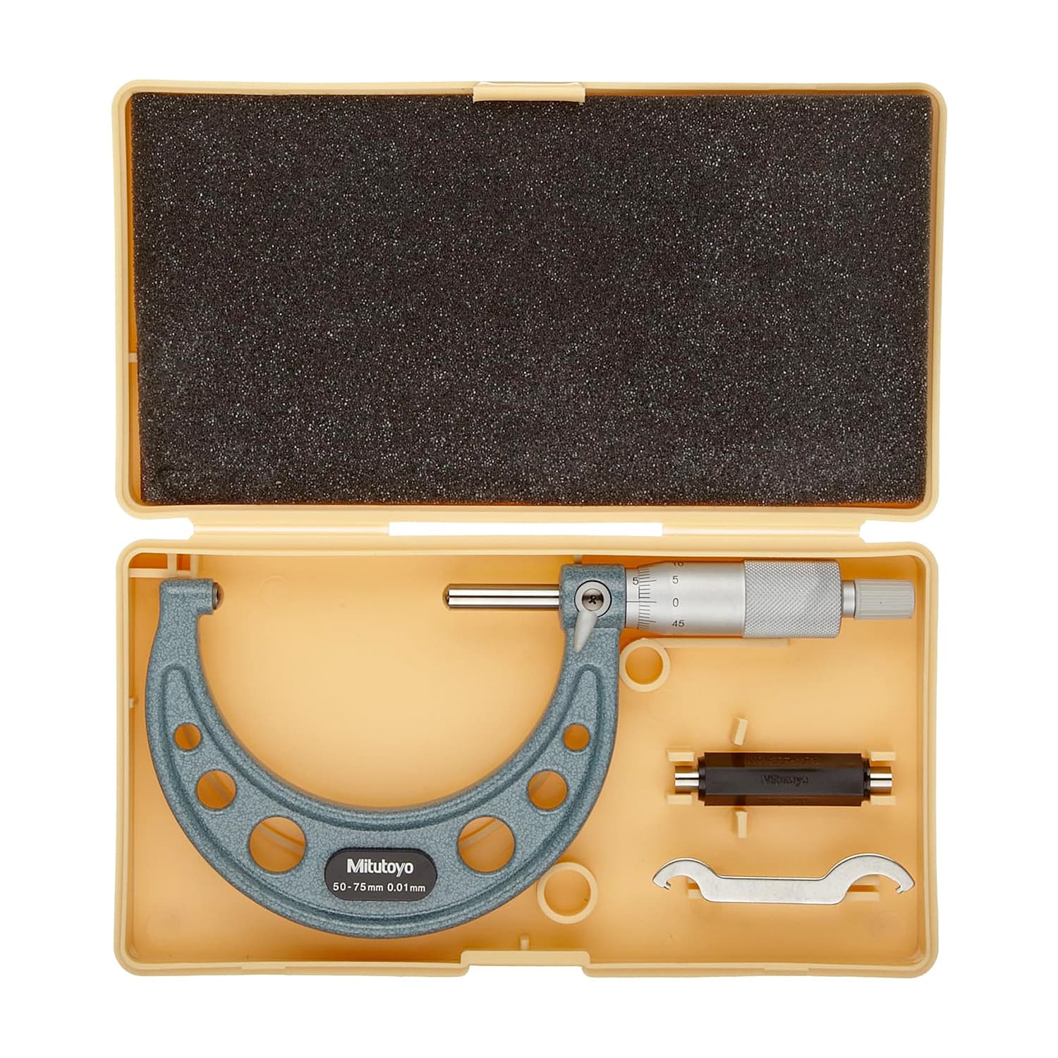 Mitutoyo 50 - 75 mm Spherical Anvil Tube Micrometer (Type F), 115-217