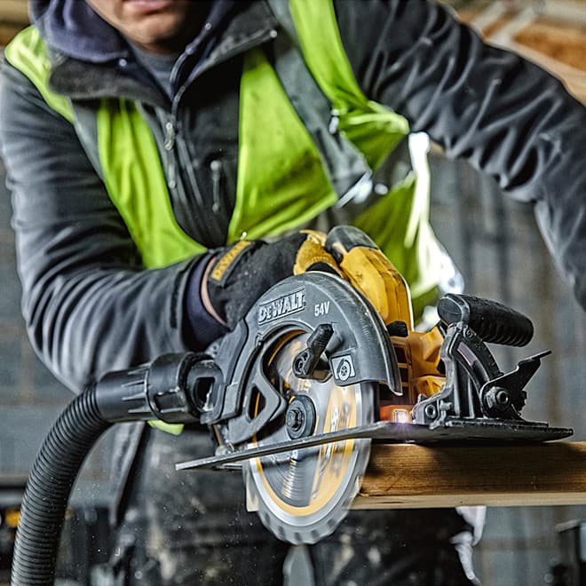 Dewalt 54V / 67mm XR FLEXVOLT Li-ion Cordless Circular Saw with Brushless Motor (Bare), DCS575NT-XJ