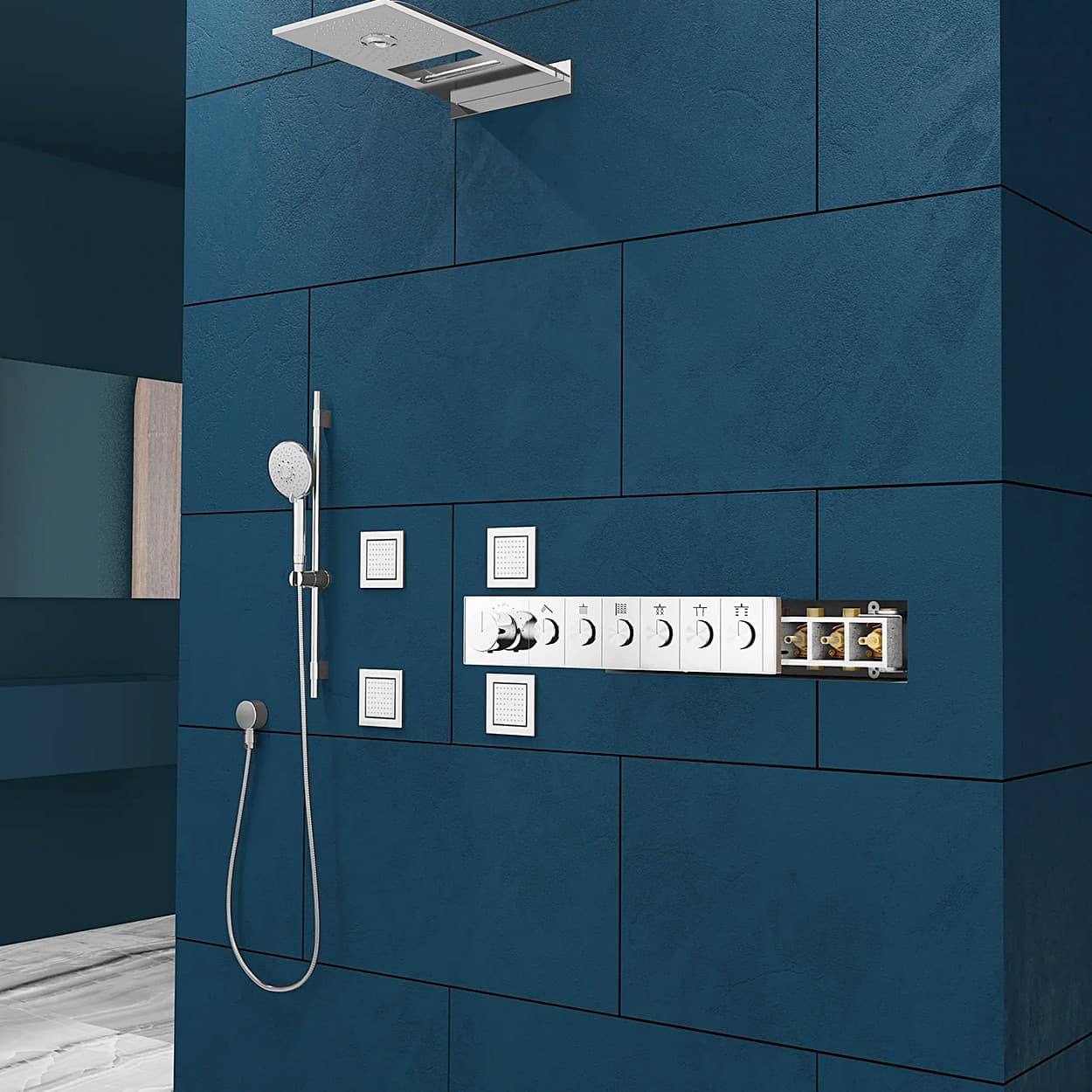 Kohler Anthem Recessed Mechanical Thermostatic 6 Outlet Valve, K-26344IN-NA