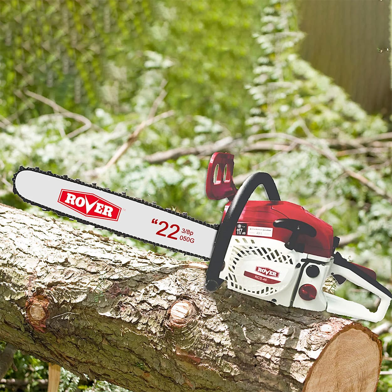 Rover 24 Inch / 3.3 HP Gasoline Chain Saw With Oregon Chain, RCS-6524