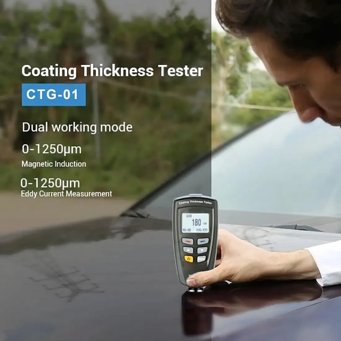Metravi 1250um Coating Thickness Gauge With Two Measuring Modes, CTG-01