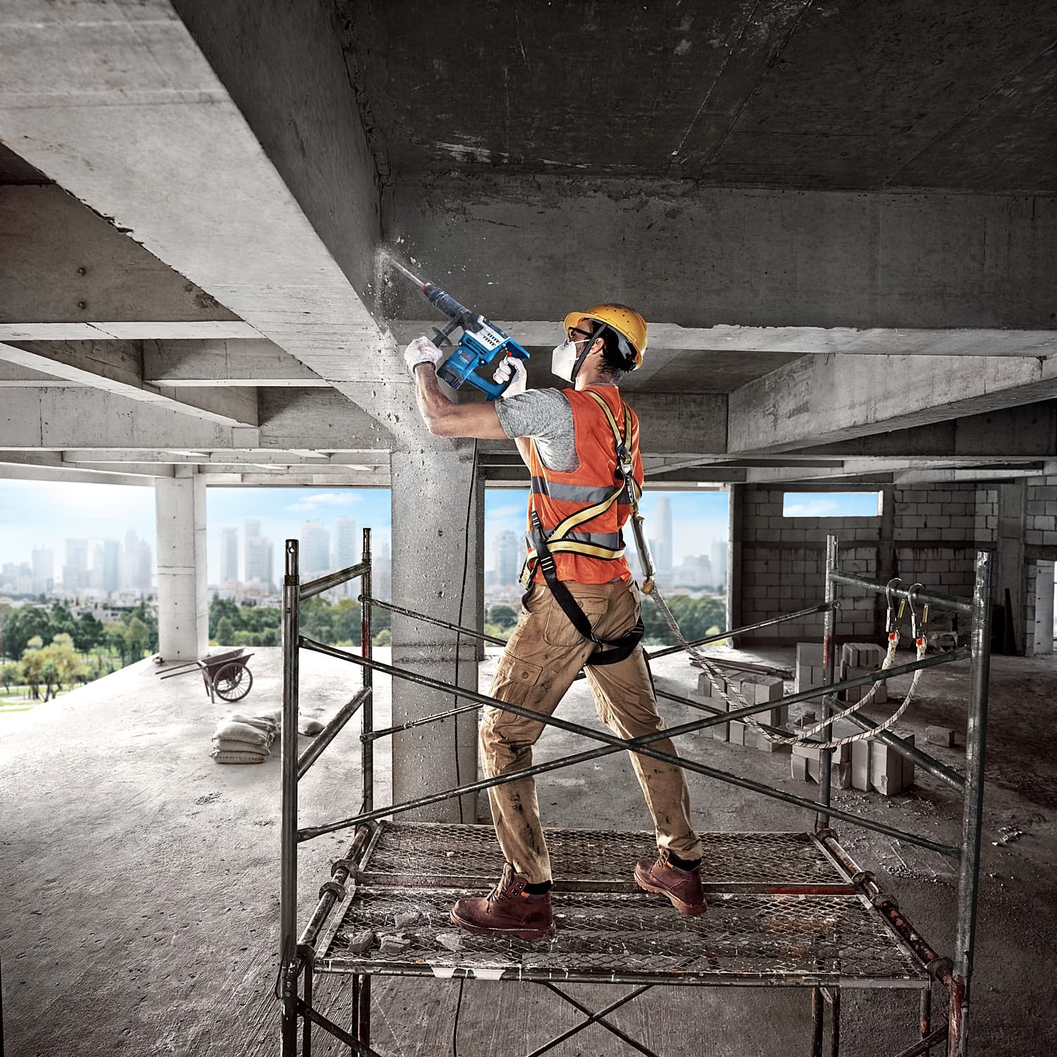 Bosch 1100 W Professional Demolition Hammer (Breaker With Hex), GSH 5 HX