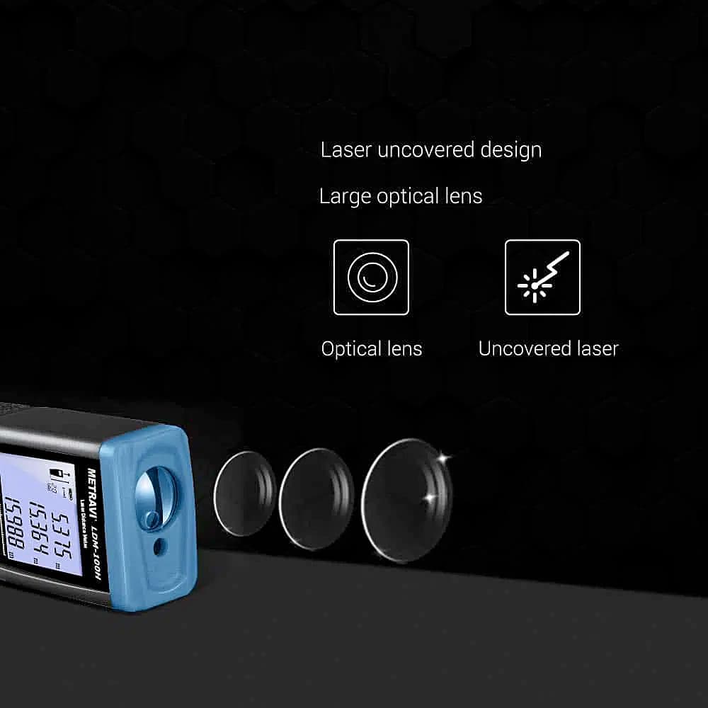 Metravi 100 Mtr Laser Distance Meter With Area / Volume Calculations, LDM-100H