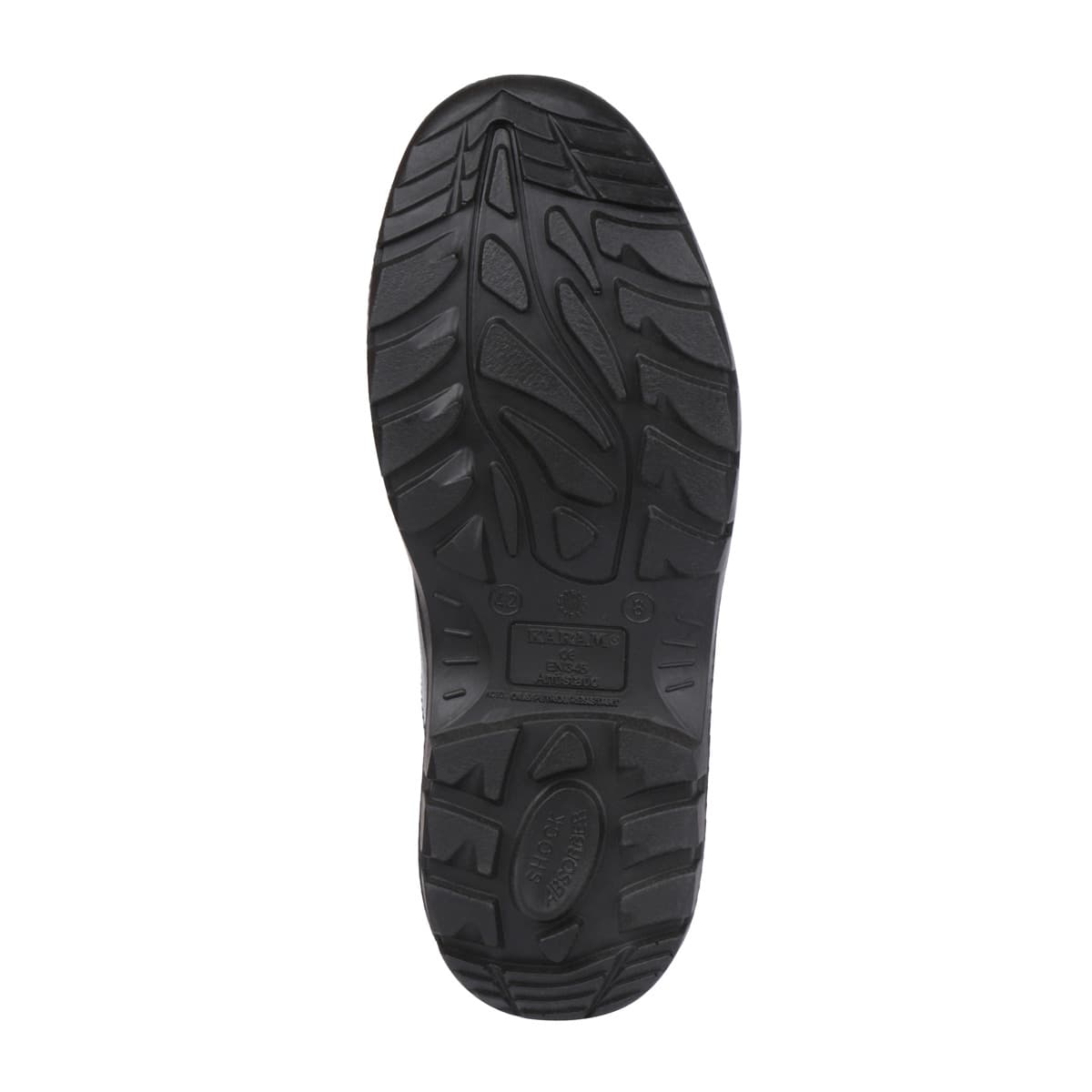 Karam Men's Executive Leather Safety Shoe - Steel Toe (Black), FS04BL