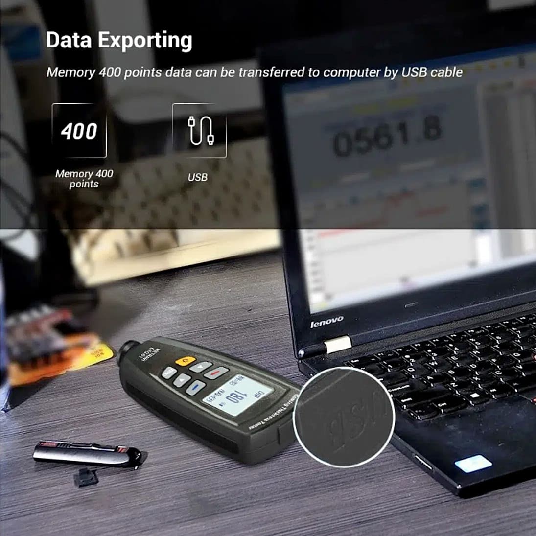 Metravi 1250um Coating Thickness Gauge With Two Measuring Modes, CTG-01