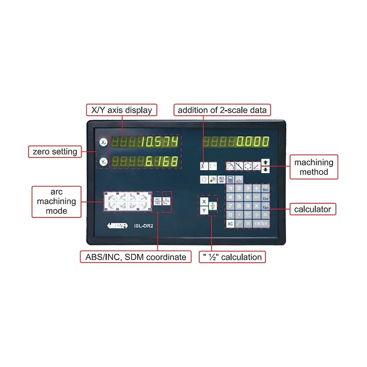 Insize 2-Axis Digital Readout System, ISL-DR2