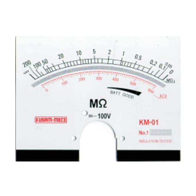 Kusam-Meco 100V / 50 MOhms Analog Insulation Resistance Tester, KM 01