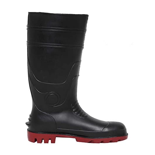 Mangla Gold-Year Double Injection Moulded PVC Gumboots With Steel Toe (14 Inch Height)
