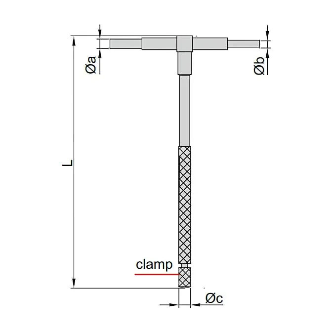 Insize 8 - 150 mm Telescoping Gauge Set, 4206-1
