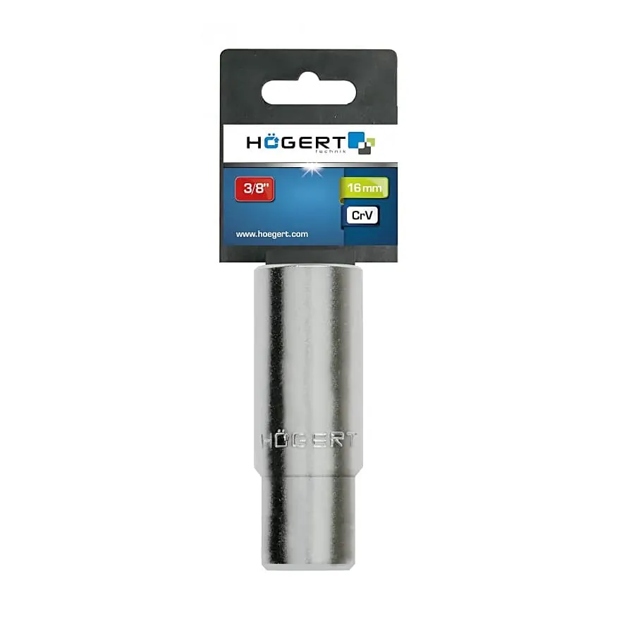 Hogert 16 mm Spark Plug Socket (3/8 inch Sq.Drive), HT1A779