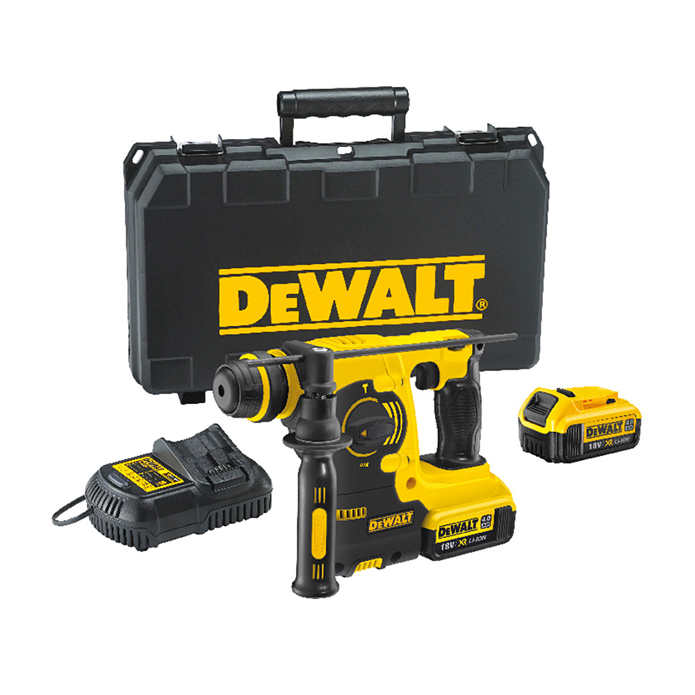 Dewalt 18V / 4.0 Ah Li-ion 24mm 3 Mode SDS - Plus Hammer (Cordless), DCH253M2-QW