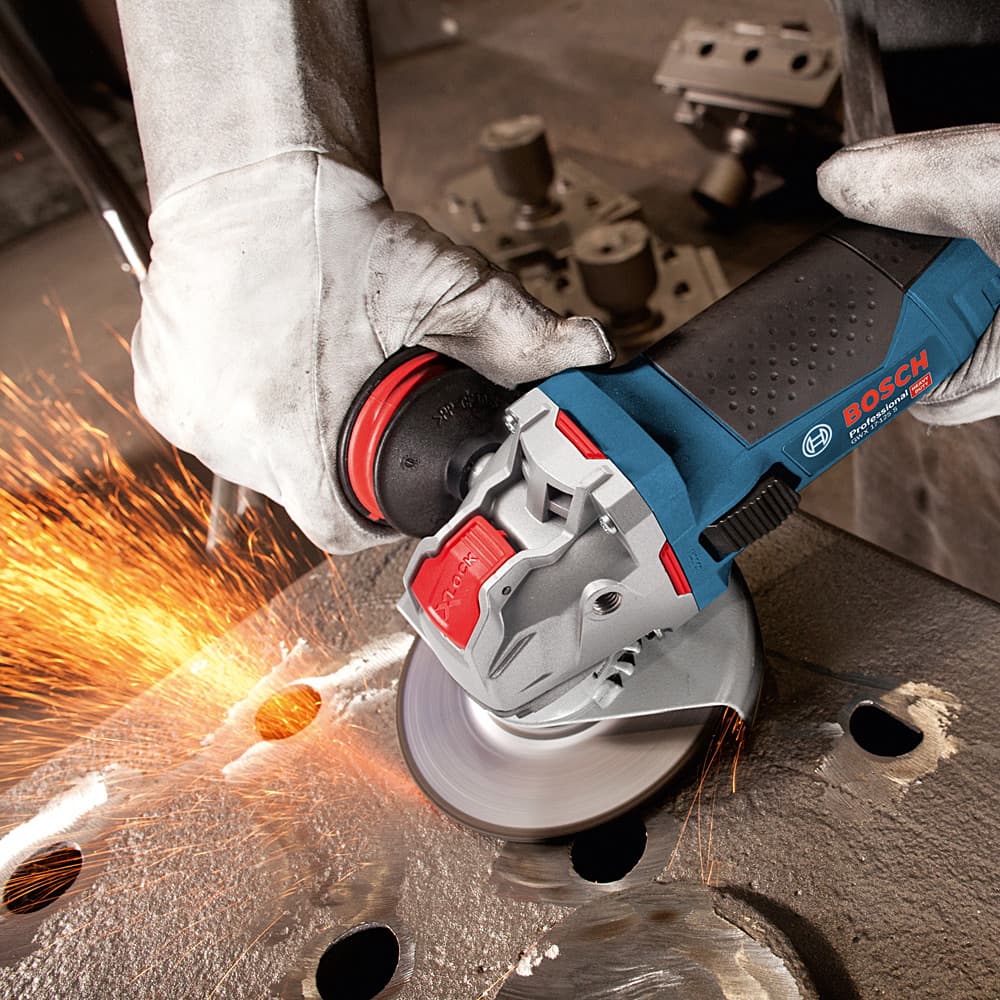 Bosch 125mm / 5 inch Heavy Duty Professional Angle Grinder with X-LOCK, GWX 17-125 S