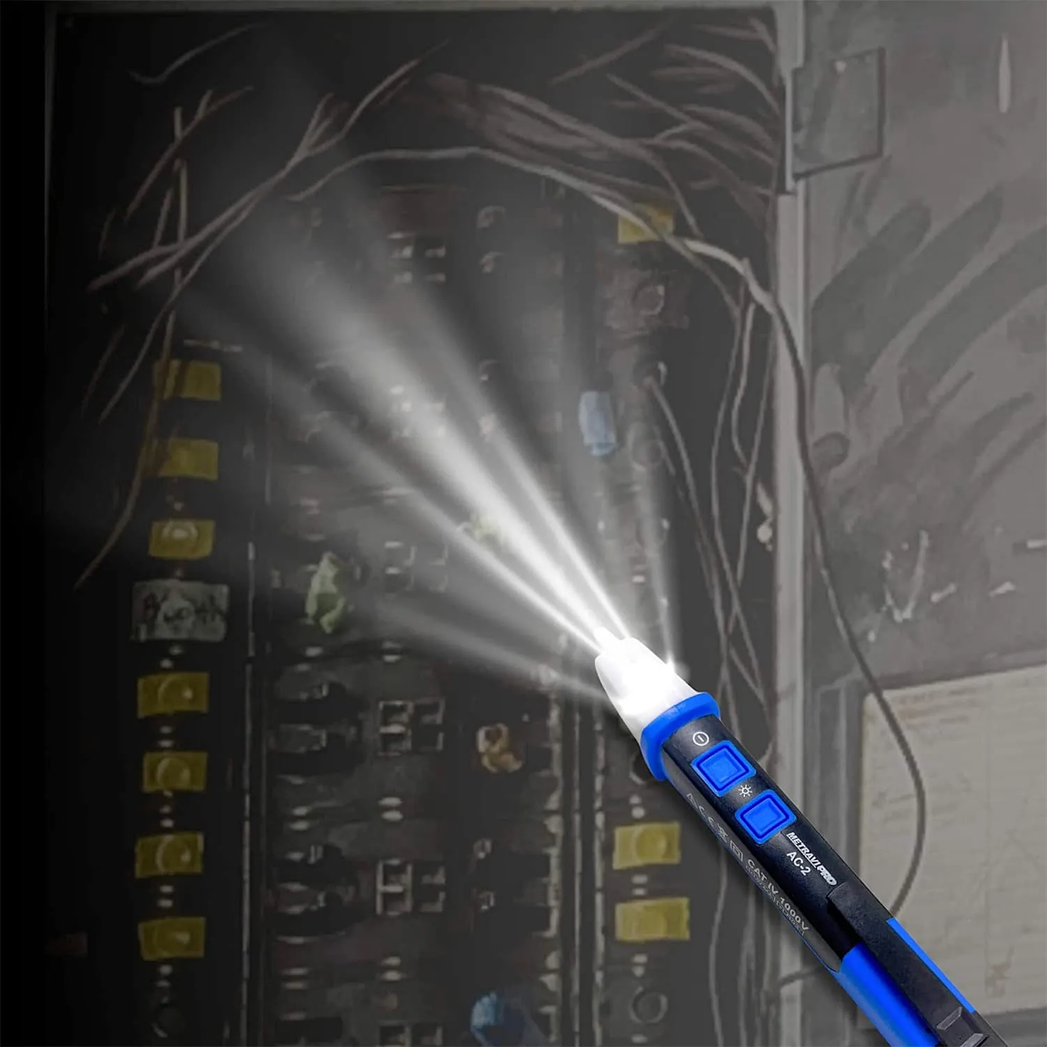 Metravi 12V - 1000V AC Non-contact Voltage Detector, PRO AC-2