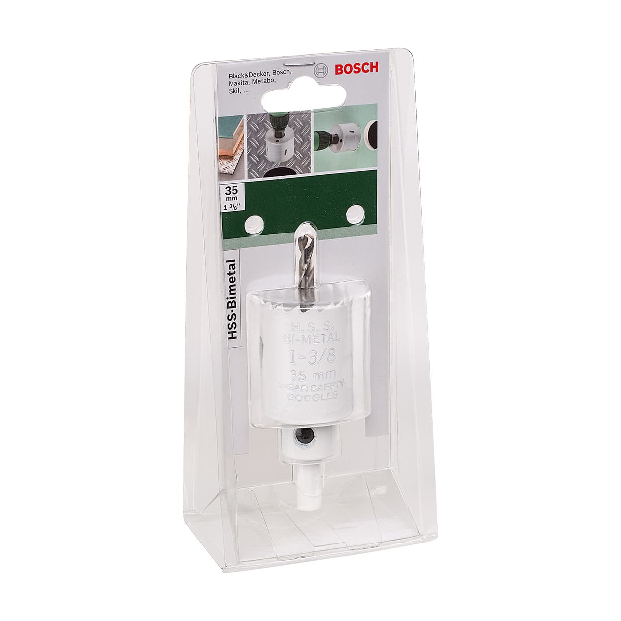 Bosch 35 mm HSS Bi-Metal Holesaw with Adaptor, 2 609 255 606