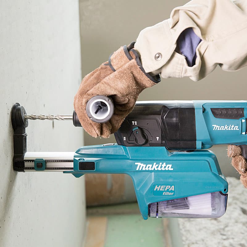 Makita 26mm / 800W SDS-PLUS Combination Hammer with HEPA Self Dust Collection, HR2650
