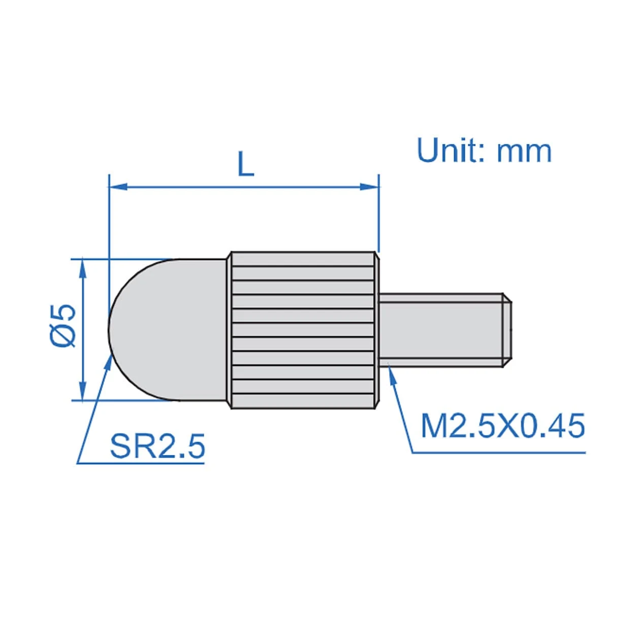 Insize 5 mm Shell Type Point, 6282-0202