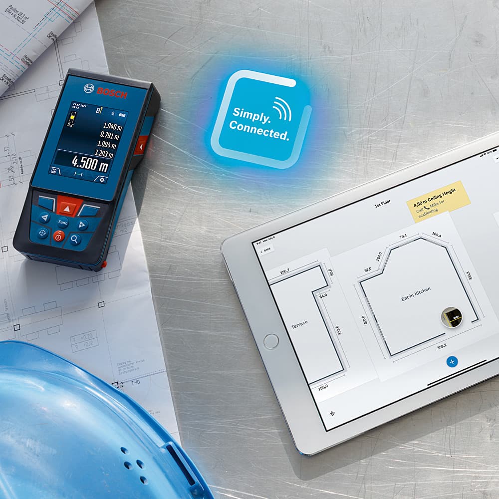 Bosch 100 Mtr Professional Laser Measure For Easy Indoor & Outdoor Measuring & Documenting, GLM 100-25 C