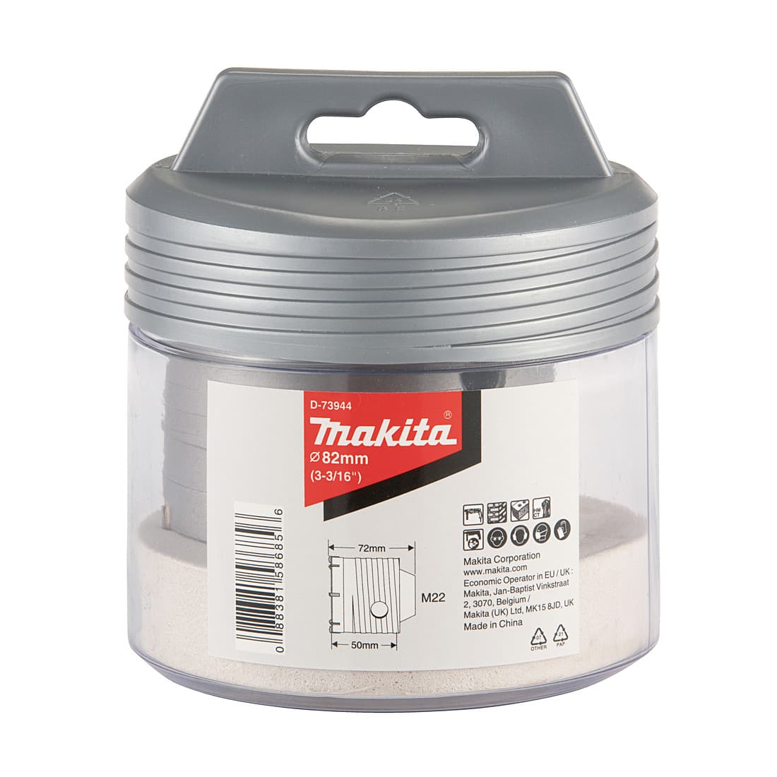 Makita 82 mm Dia x 50 mm Core Cutter For SDS-Plus Hammer, D-73944