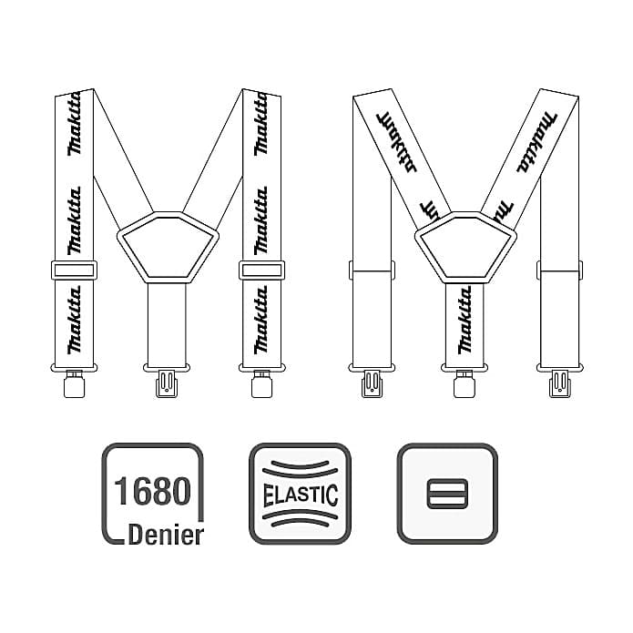 Makita 50 mm Length Ultimate Braces with Clips, E-05402