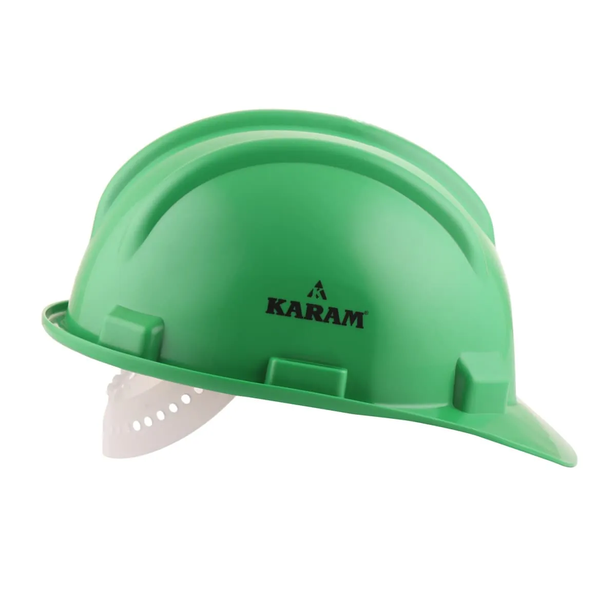 Karam ISI Marked Shelmet Safety Helmet With Plastic Cradle (Hyd Green), PN501
