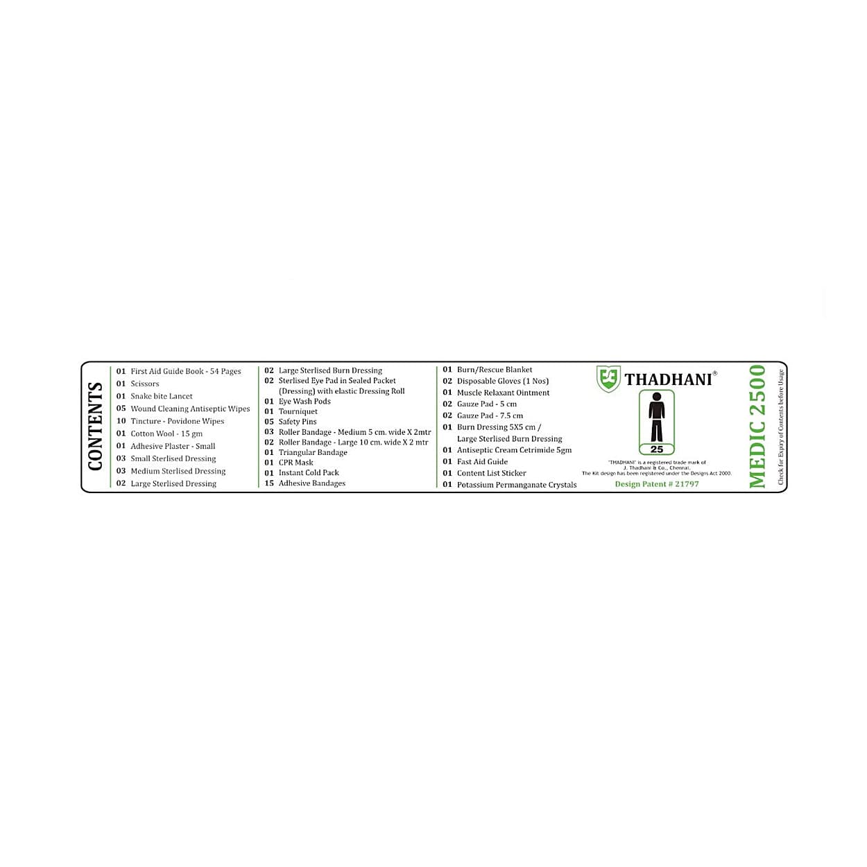 Medic 2500 First Aid Kit For 25 Person