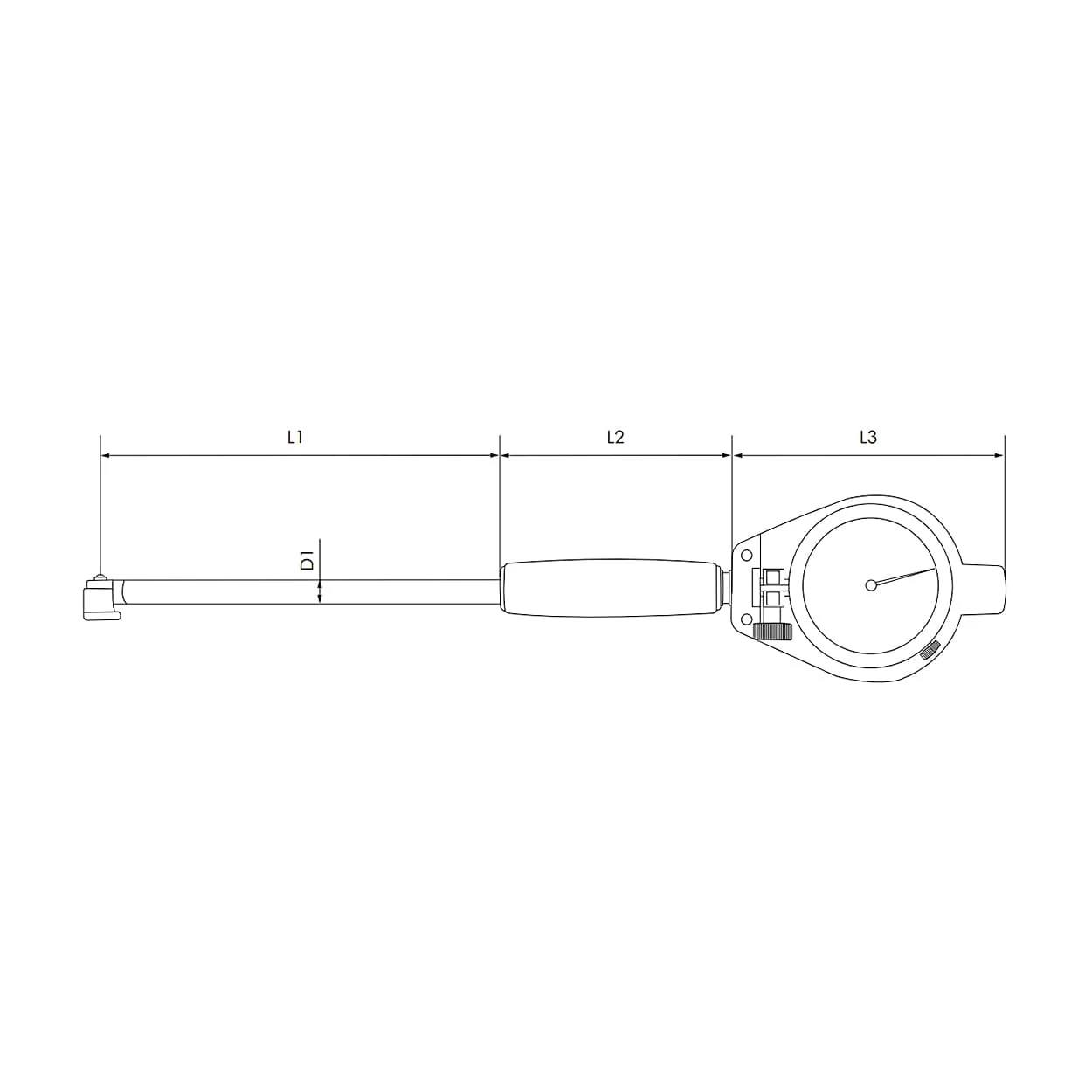 Ozar 160 - 250 mm Bore Gauge with Dial Indicator, AGD-9414