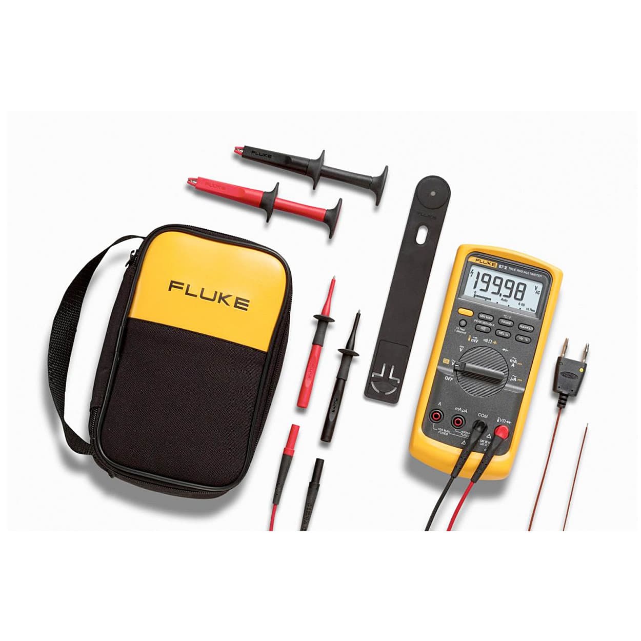 Fluke 87V/E2 6000 Counts / 1000V Industrial Electrician Combo Kit