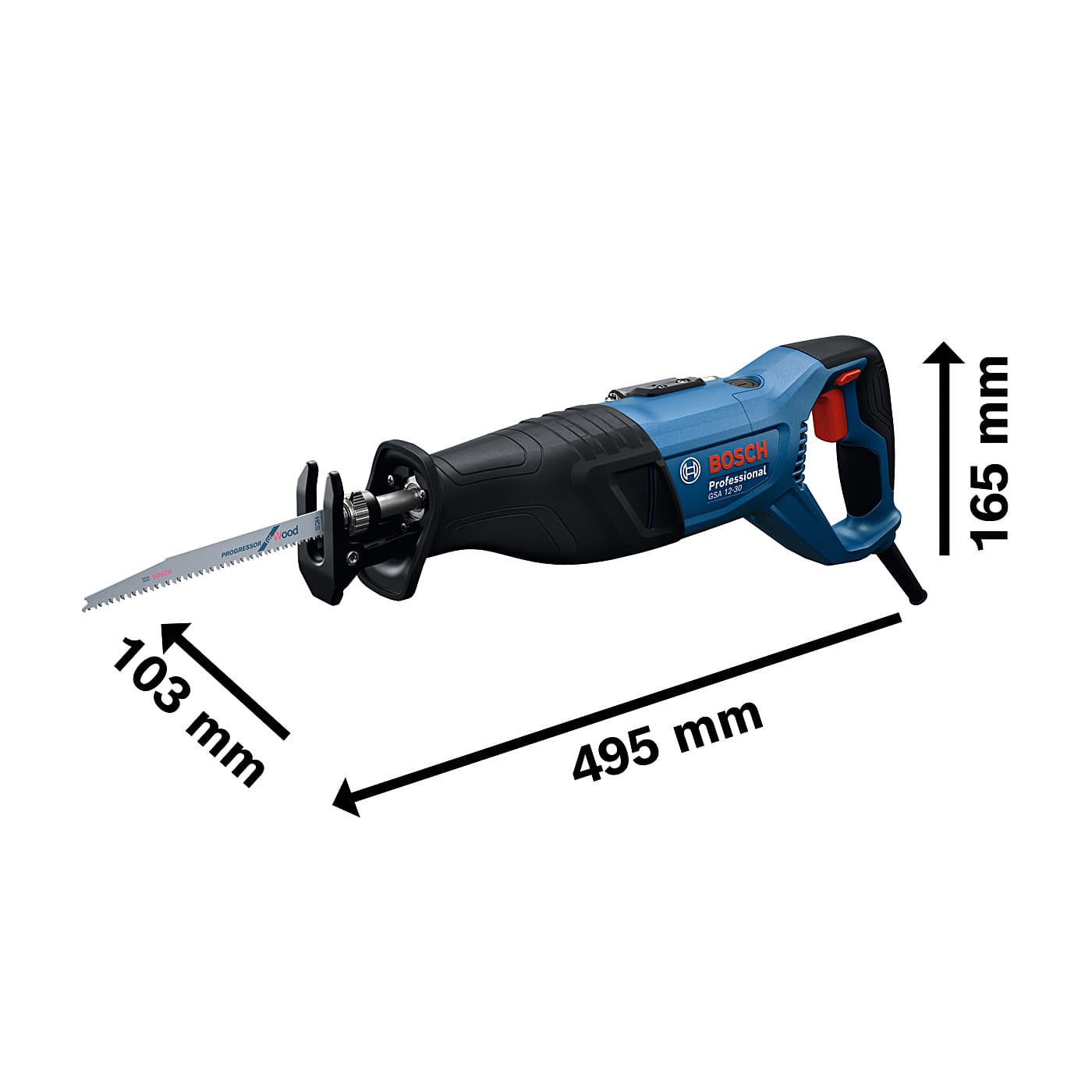 Bosch 30 mm 1250W Professional Reciprocating Saw, GSA 12-30